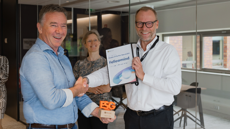 Fellowmind Microsoft Partner of the Year 2024 in de ESG categorie